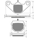 Pastillas freno KX80(84-96) RM80(96-04) RM85(02-04)