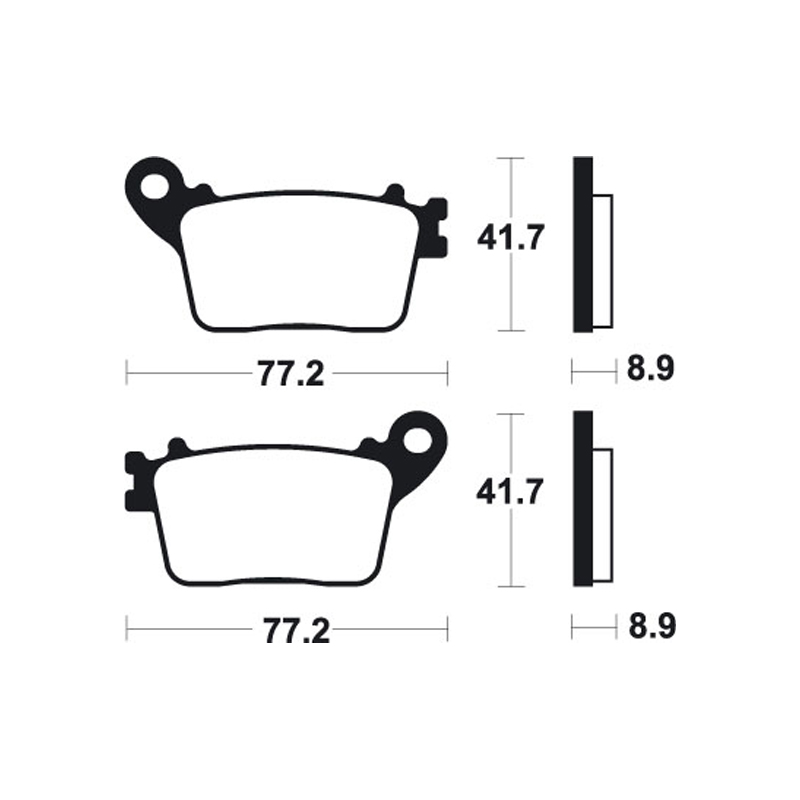 Brake Pads Honda CBR 600/1000 Rear