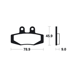 [BE121MA] KTM Brake Pads (88-90)