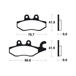 [BE318MA] Piaggio X7-X9 Front Brake Pads