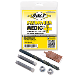 [BT-SA-MEDIC] Swing Arm Adjuster Nut/Bolt M8 Repair Kit (Includes Drill Bit, Thread Chasers, Nuts, Copper Grease)