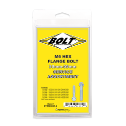 [BT-SV-M6HEXF-2] M6 8mm Hex Flange Bolt Small Service Assortments &amp; Refills (30mm-55mm)